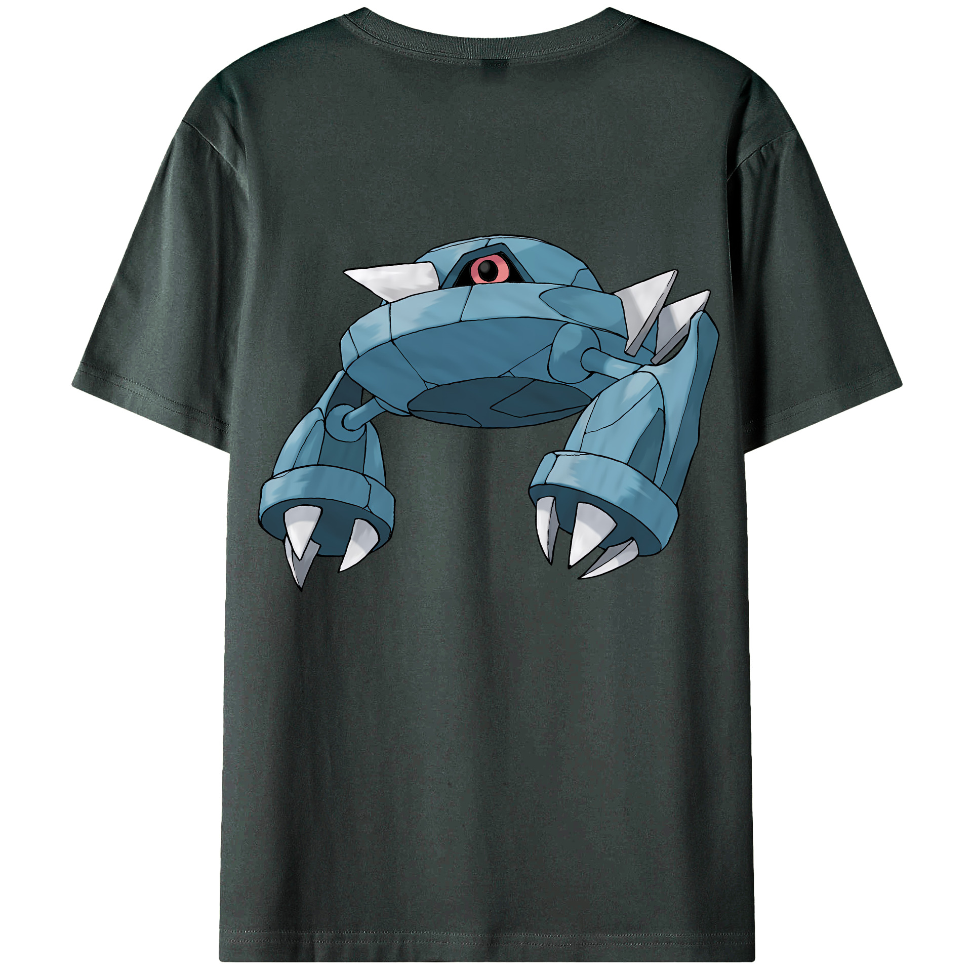 （画像用） ポケットモンスター Pokémon 綿100％ メンズ半袖Tシャツ（バックプリント） 通気性